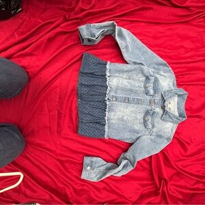 Knox Rose Denim Jacket with Navy Lace